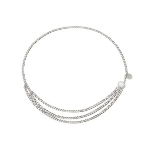 Simple yoga aluminum waist chain retro sexy tide female body chain