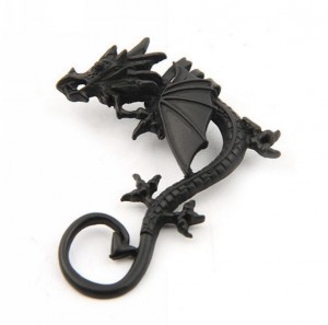 Personality punk wind jewelry no piercings rock exaggerated dragon ear clip